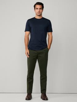 Hackett London Crew Neck Cotton T-Shirt, Navy - view 2, Navy