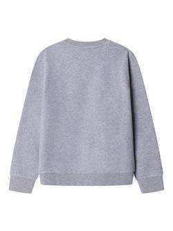 Hackett London Kids' Classic Fit Harry Crew Neck Jumper, Light Grey Marl/Multi - view 2, Light Grey Marl/Multi