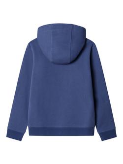 Hackett London Kids' Cotton Logo Hoodie, Eton Blue - view 2, Eton Blue
