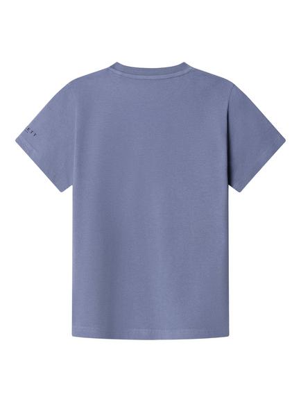 Hackett London Kids' Cotton Crew Neck T-Shirt - view 2, Thames Blue