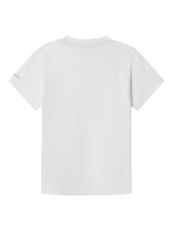 Hackett London Kids' Cotton Crew Neck T-Shirt - view 2, Off White