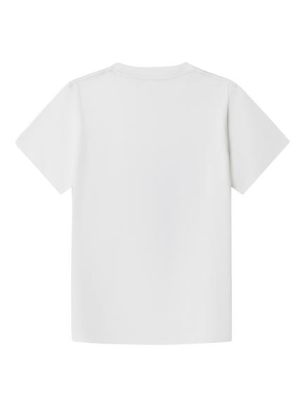 Hackett London Kids' Cotton Festival Graphic T-Shirt, Off White/Multi - view 2, Off White/Multi