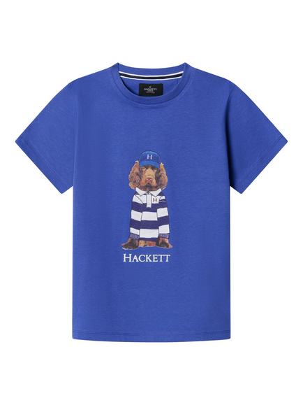 Hackett London Heritage Kids' Classic Fit Harry T-Shirt, Electric Blue/Multi