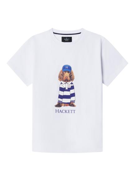Hackett London Heritage Kids' Classic Fit Harry T-Shirt, Optic White/Multi