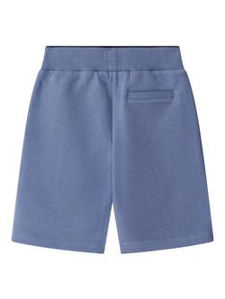 Hackett London Kids' Classic Fit Branded Badge Sweat Shorts, Thames Blue - view 2, Thames Blue