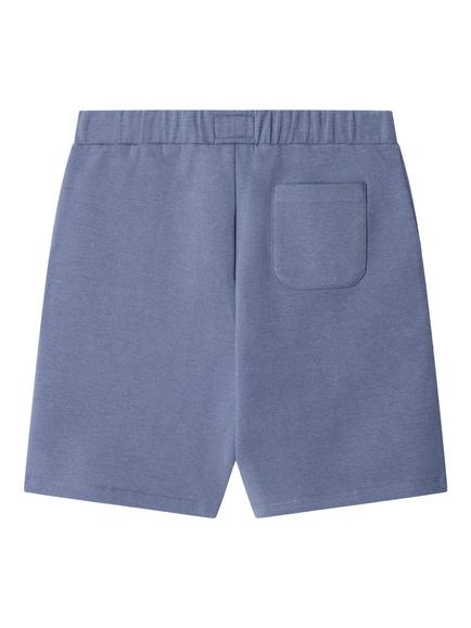Hackett London Kids' Branded Interlock Sweat Shorts, Thames Blue - view 2, Thames Blue
