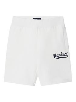 Hackett London Kids' Logo Sweat Shorts, Off White, Off White