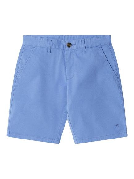 Hackett London Kids' Classic Fit Chino Shorts, Bright Blue, Bright Blue