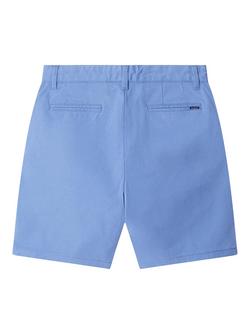 Hackett London Kids' Classic Fit Chino Shorts, Bright Blue - view 2, Bright Blue