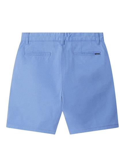 Hackett London Kids' Classic Fit Chino Shorts, Bright Blue - view 2, Bright Blue