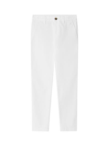 Hackett London Kids' Cotton Rich Chino Trousers, Off White