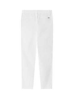 Hackett London Kids' Cotton Rich Chino Trousers - view 2, Off White