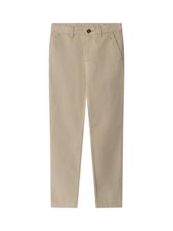 Hackett London Kids' Cotton Rich Chino Trousers, Beige