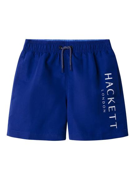 Hackett London Kids' Drawstring Swim Shorts, Electric Blue