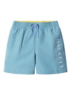 Hackett London Kids' Drawstring Swim Shorts, Sea Green, Sea Green