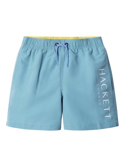 Hackett London Kids' Drawstring Swim Shorts, Sea Green