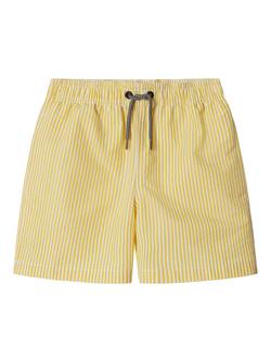 Hackett London Kids' Seersucker Swim Trunks, Mango Yellow