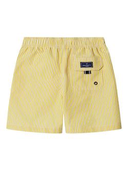 Hackett London Kids' Seersucker Swim Trunks - view 2, Mango Yellow
