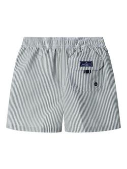 Hackett London Kids' Seersucker Drawstring Swim Shorts, Moss Green - view 2, Moss Green