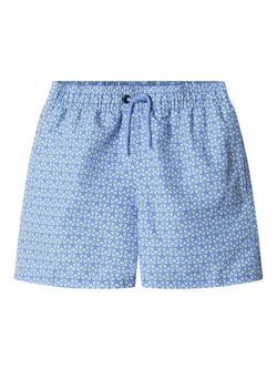 Hackett London Kids' Printed Drawstring Swim Shorts, Sea Green/Multi, Sea Green/Multi