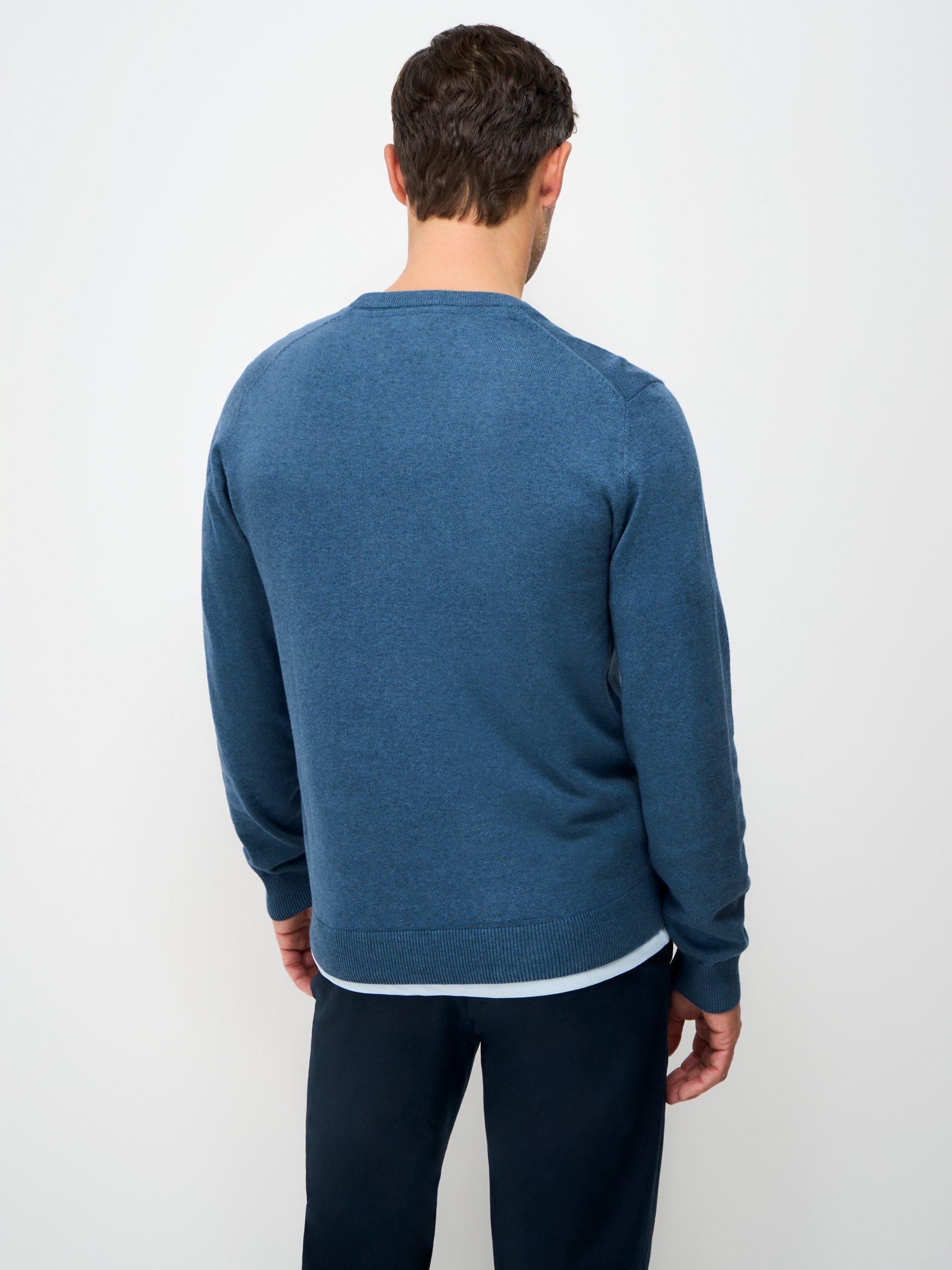 Product image 2 of 5, which shows Crew Clothing Cotton Crew Neck Jumper, Teal, L