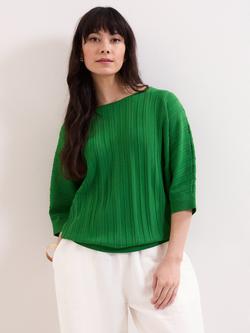 Phase Eight Cristine Rib Knit Jumper, Green, Green