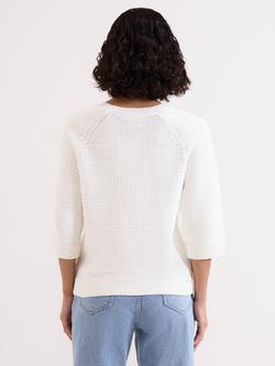 Phase Eight Odette Textured Jumper, Ivory - view 2, Ivory