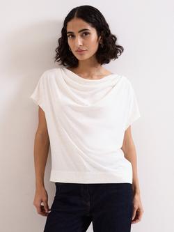 Phase Eight Priya Cowl Neck Fleck Top, Neutral, Neutral