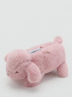 Mango Fluffy Rabbit Pencil Case, Pastel Pink - view 2, Pastel Pink