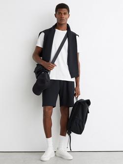 Reiss Tavolla Textured Drawstring Shorts, Navy, Navy