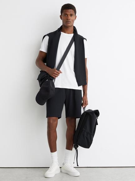 Reiss Tavolla Textured Drawstring Shorts, Navy, Navy