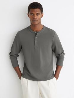 Reiss Salvator Long Sleeve T-Shirt, Sage Green, Sage Green