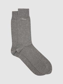 Reiss Milo Ankle Socks, Grey