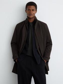 Reiss Haylen Jacket, Dark Brown, Dark Brown