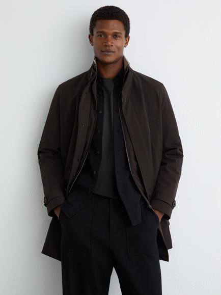 Reiss Haylen Jacket, Dark Brown, Dark Brown