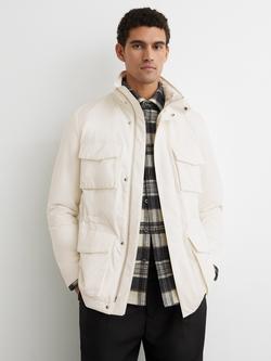 Reiss Oswald Utility Coat, Stone