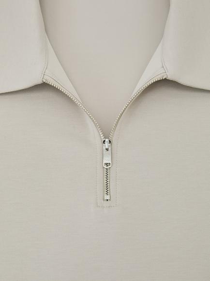 Reiss Lord Short Sleeve Polo Shirt, Stone - view 2, Stone