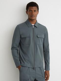 Reiss Ascend Regular Fit Shirt, Airforce Blue