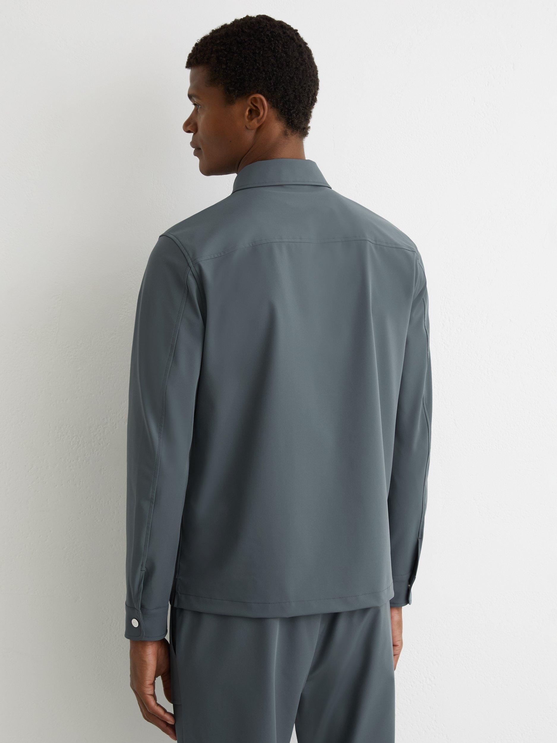 Product image 2 of 5, which shows Reiss Ascend Regular Fit Shirt, Airforce Blue, XS