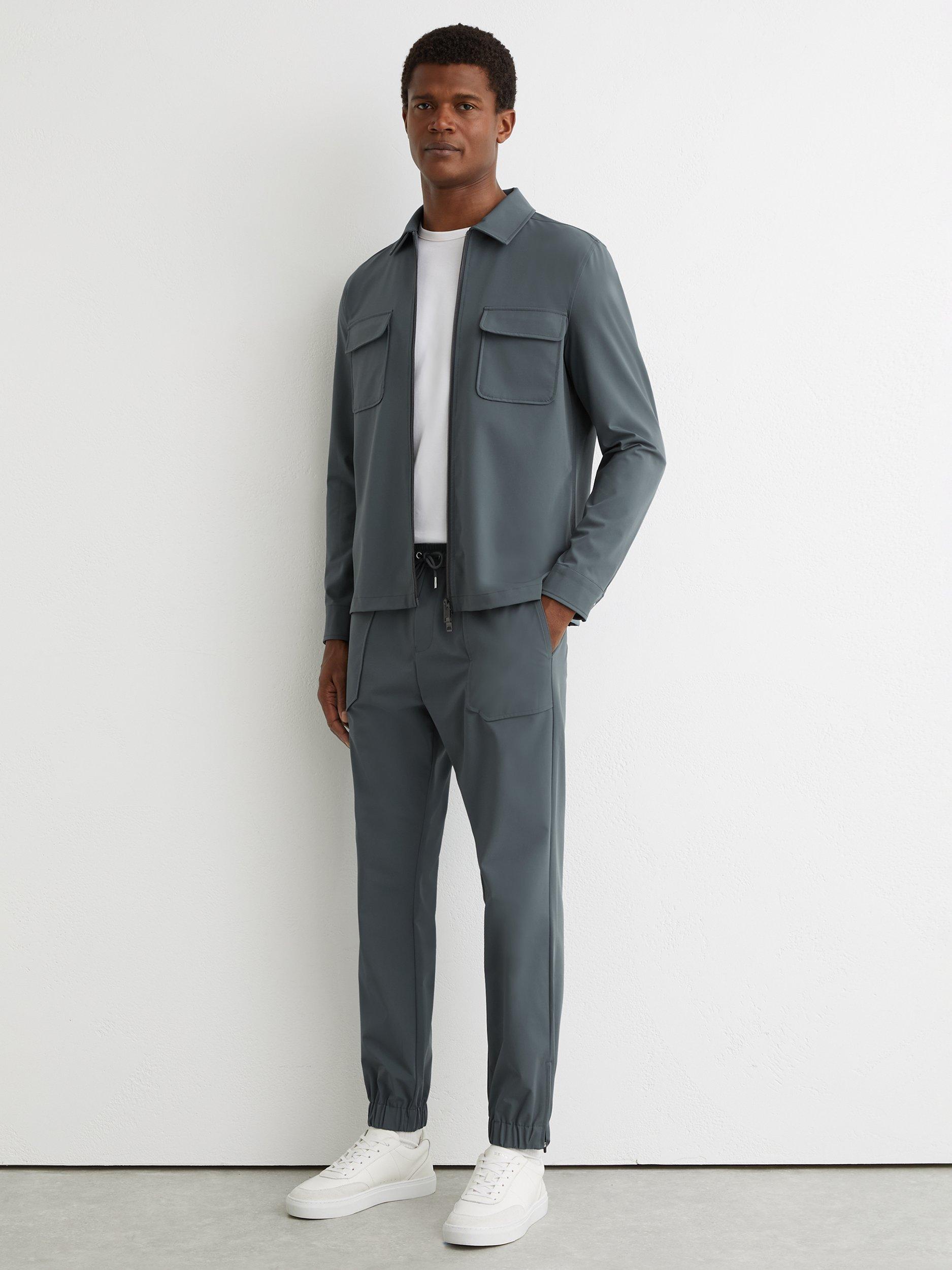 Product image 4 of 5, which shows Reiss Ascend Regular Fit Shirt, Airforce Blue, XS