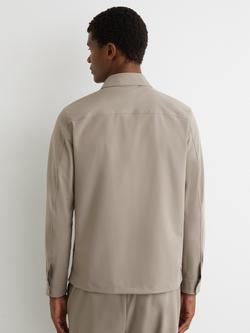 Reiss Ascend Regular Fit Shirt - view 2, Taupe Brown