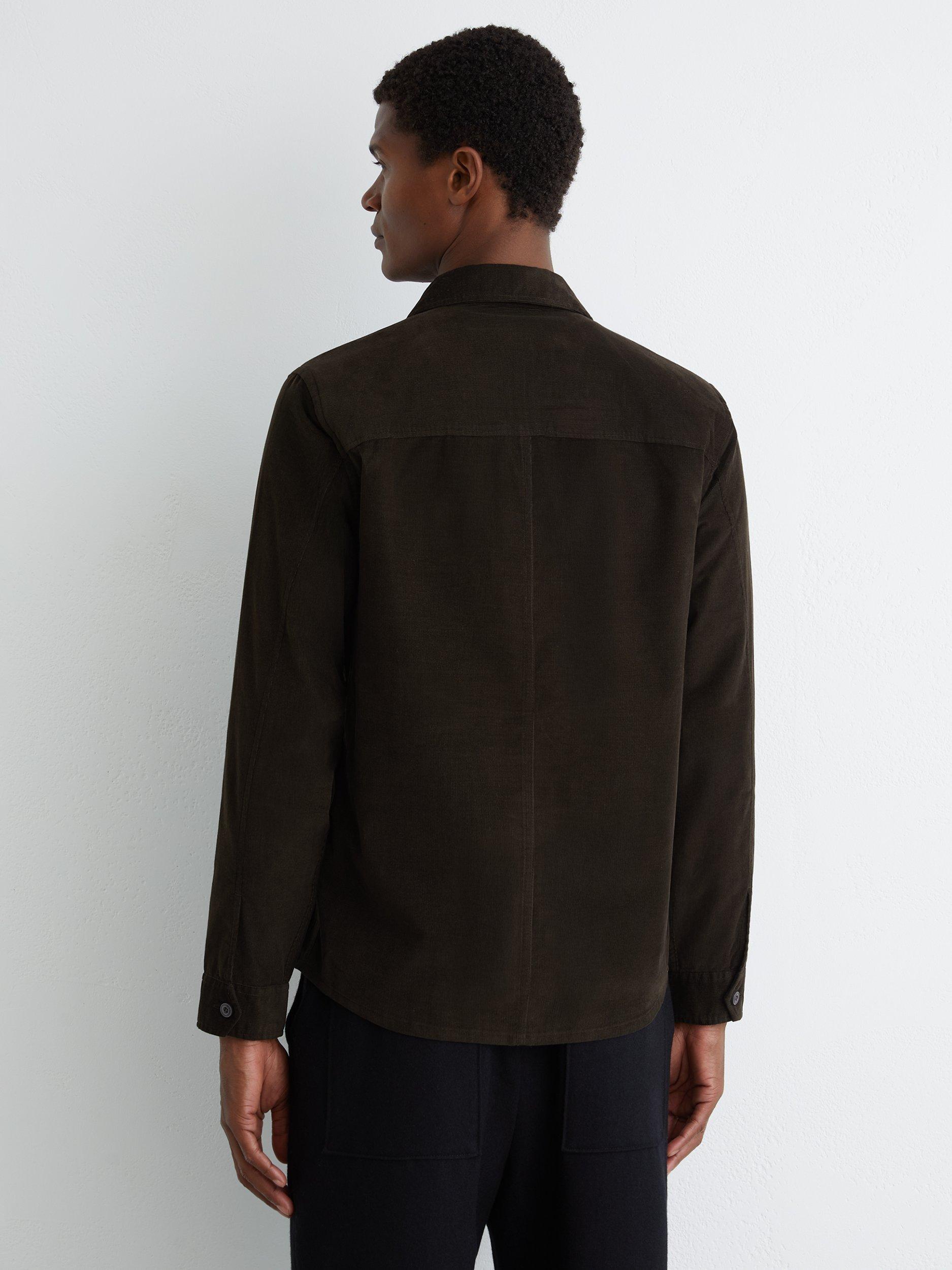 Product image 2 of 5, which shows Reiss Kai Shirt, Dark Green, XS