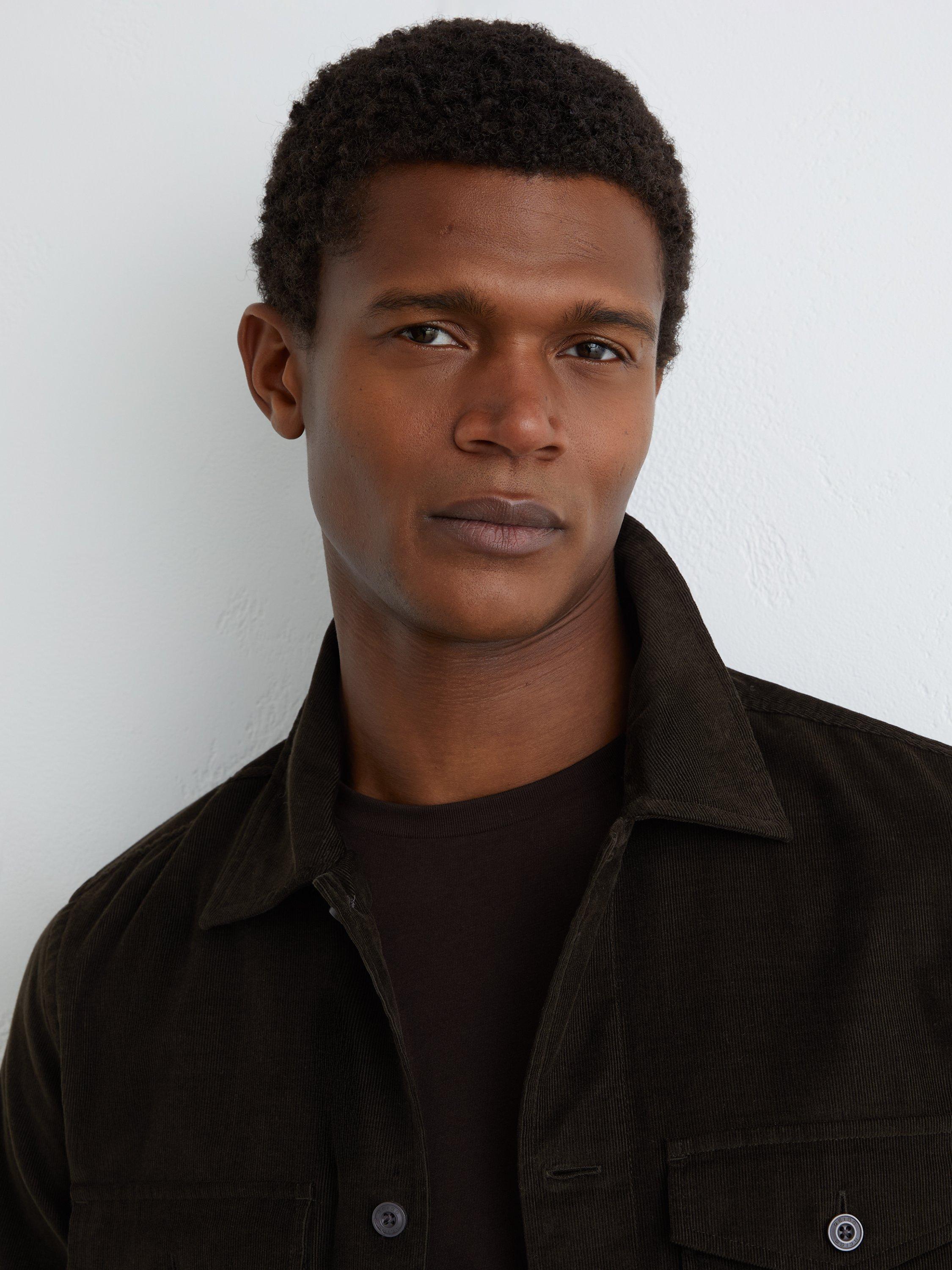 Product image 5 of 5, which shows Reiss Kai Shirt, Dark Green, XS