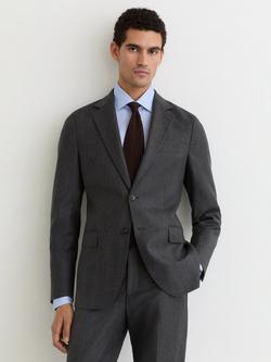 Reiss Liberty Linen Blend Long Sleeve Shirt, Soft Blue - view 2, Soft Blue