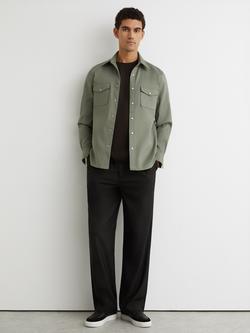 Reiss McRae Long Sleeve Shirt, Sage Green, Sage Green