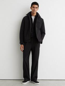 Reiss Vasey Long Sleeve Shirt, Black