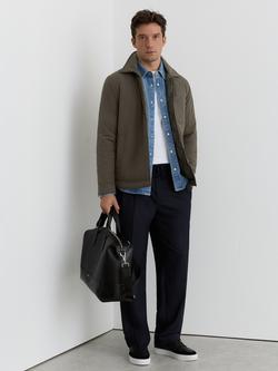 Reiss Vasey Long Sleeve Shirt, Dark Green