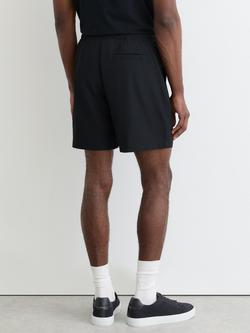 Reiss Newmark Textured Drawstring Shorts, Navy - view 2, Navy