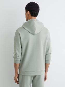 Reiss Fabien Hoodie, Mint Green - view 2, Mint Green