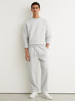 Reiss Whiteley Crew Neck Sweatshirt, Grey Melange, Grey Melange